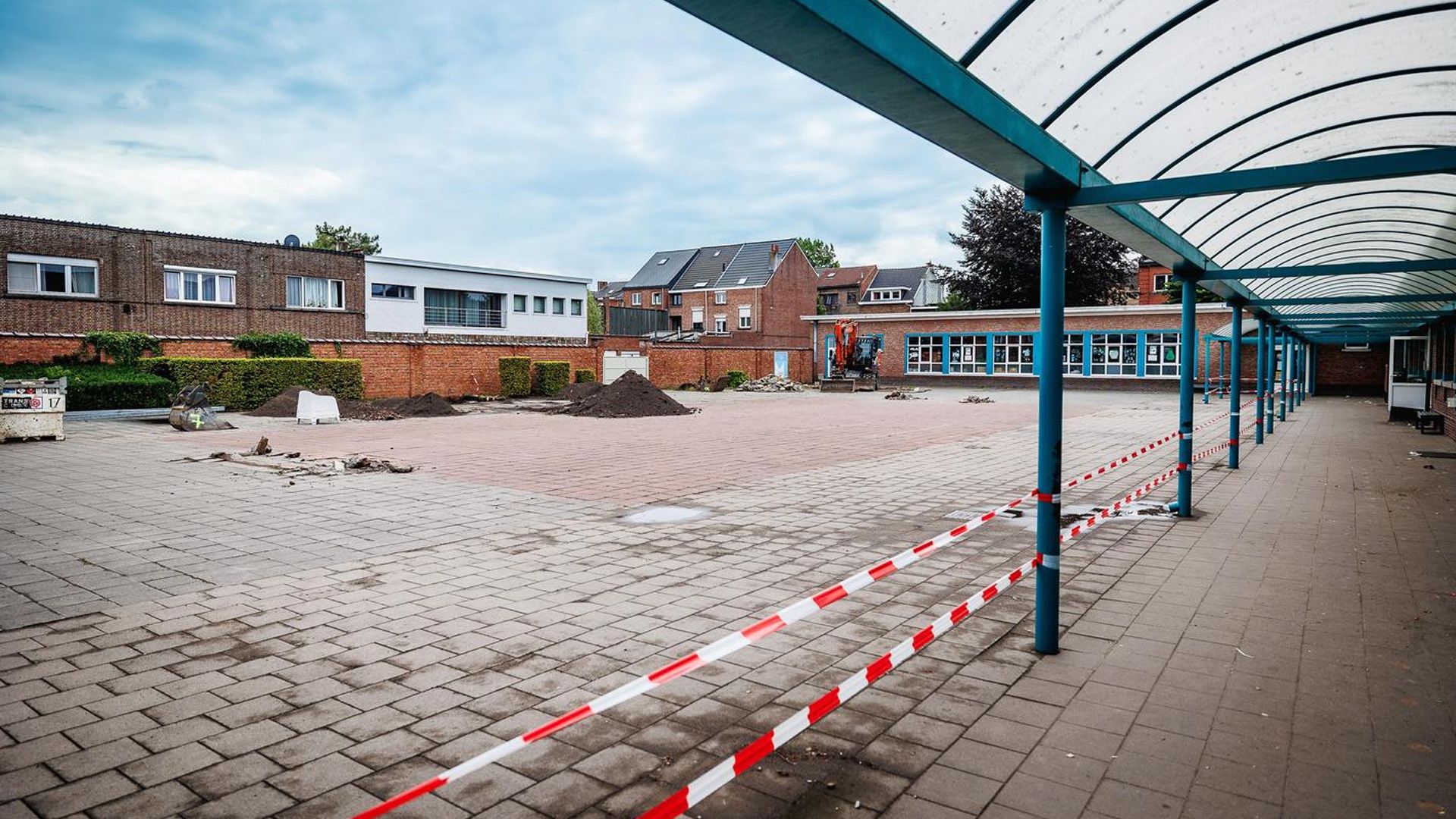 Menselijke resten gevonden tijdens graafwerken op speelplaats in Mechelen