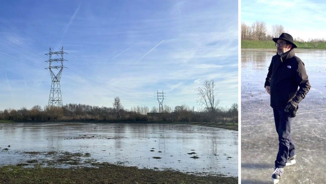 Eerste schaatser waagt zich op de Bleukensweide in Mechelen, maar 'goed opletten is de boodschap'