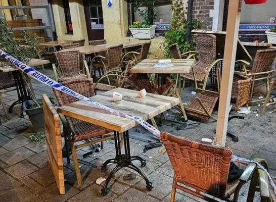 Terras Rosario in Lier na aanrijding