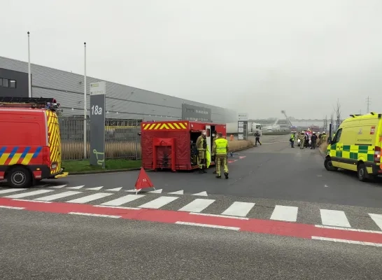 Brand brandweer vuur vrachtwagen