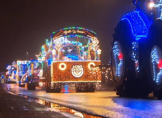 kersttractor run Geel