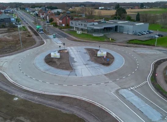 rotonde N10 De Hutten Aarschotsebaan Berlaar rotonde N10 De Hutten Aarschotsebaan Berlaar