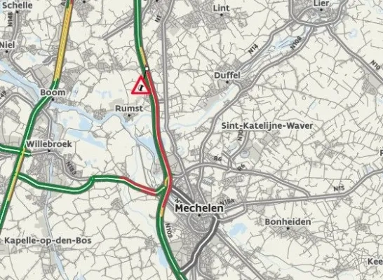 File E19 ongeval Waarloos Mechelen Antwerpen File E19 ongeval Waarloos Mechelen Antwerpen