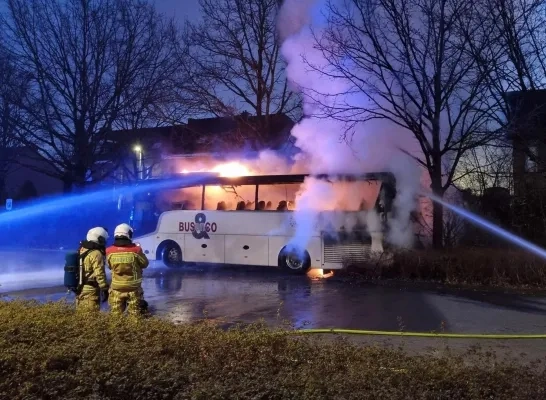 Bus uitgebrand in Bornem