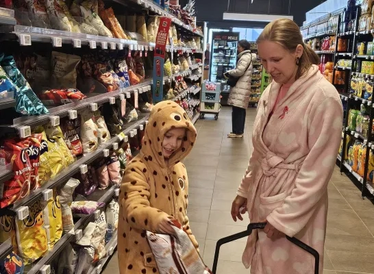 Nore Belmans Pyjamadag Bednet Delhaize Mol