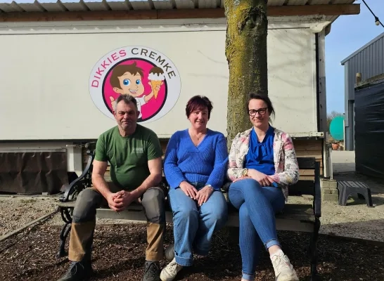De uitbaters van ijsjeszaak Dikkies Cremke