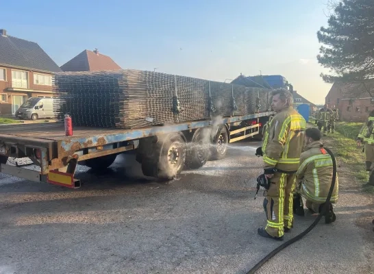 vrachtwagen oververhitte remmen