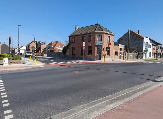 De vernieuwde weg in Blaasveld De vernieuwde weg in Blaasveld