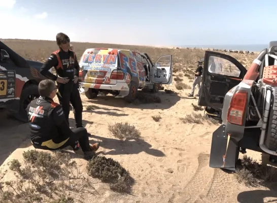 Koen Wauters in woestijnrally in Marokko 