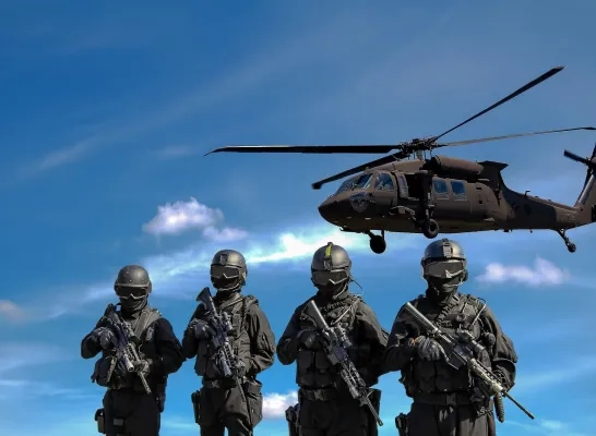 Defensie leger helikopter soldaten 