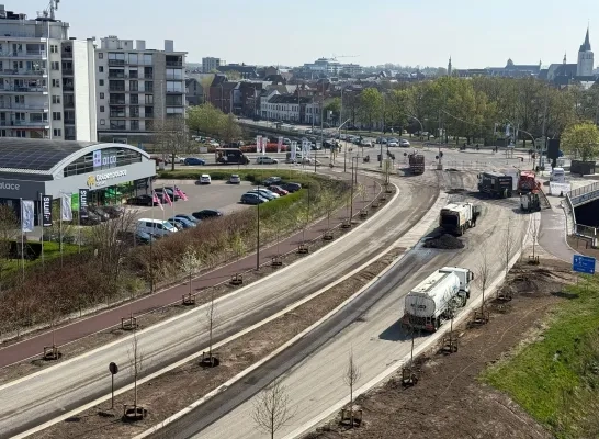 N16 stadsboulevard wegenwerken