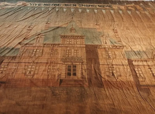 Uniek doek gevonden kasteel Hof Ter Laken Booischot