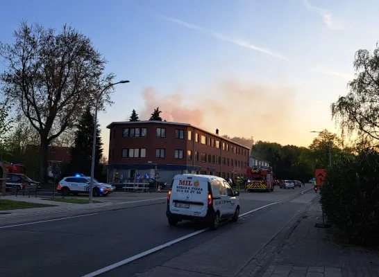 brand appartementsgebouw Mol