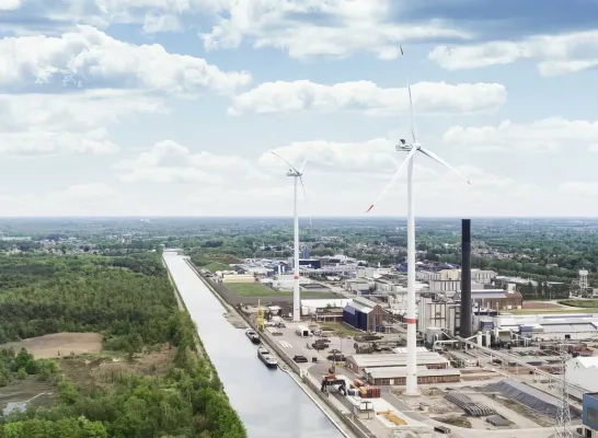 gemeente Olen windturbine Storm