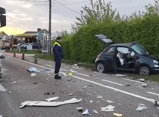 ongeval Herselt Aarschotsesteenweg, 1 dode en 4 gewonden