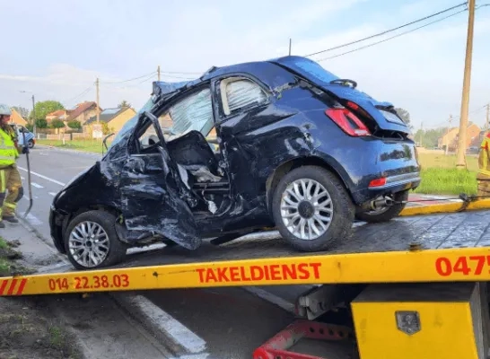 ongeval Herselt Aarschotsesteenweg, 1 dode en 4 gewonden