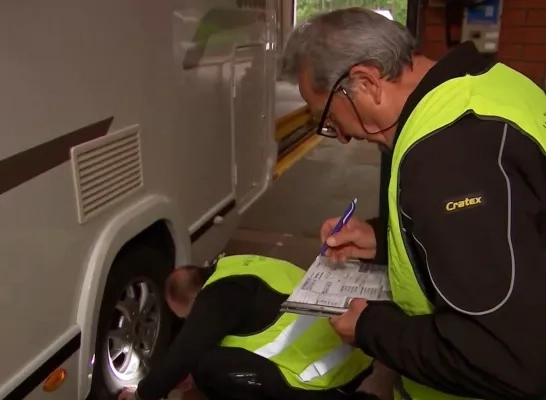 Campers en caravans worden gecontroleerd in Geel