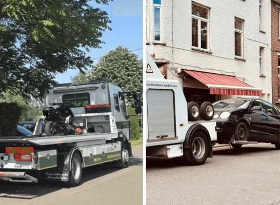 Opgedreven bromfiets en auto in beslag genomen