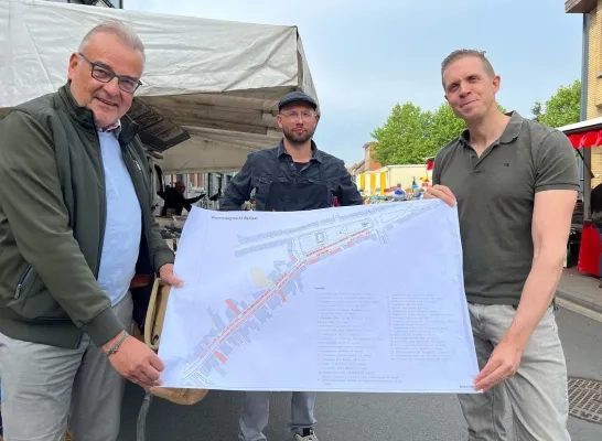 Berlaar woensdagmarkt verhuis Smidstraat gemeentehuis