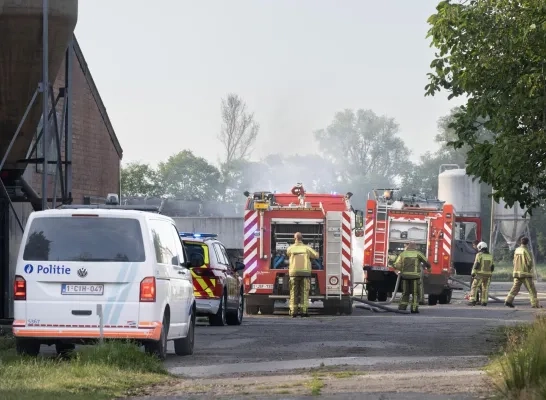 brand bulldozer Hoekstraat Retie Schoonbroek