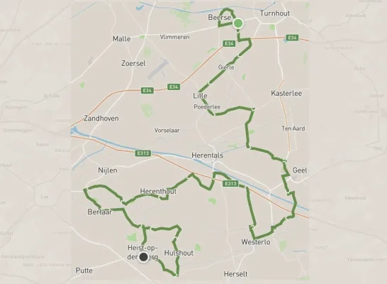 map parcours Heistse Pijl 2025