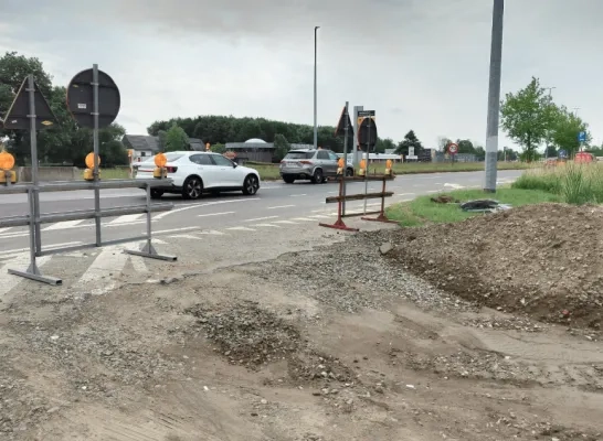 werken stationsomgeving Lier