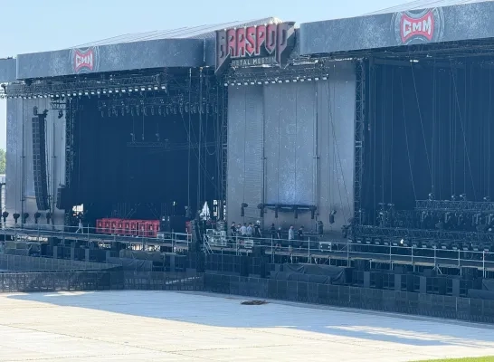 Graspop Metal Meeting podium rondgang opbouw