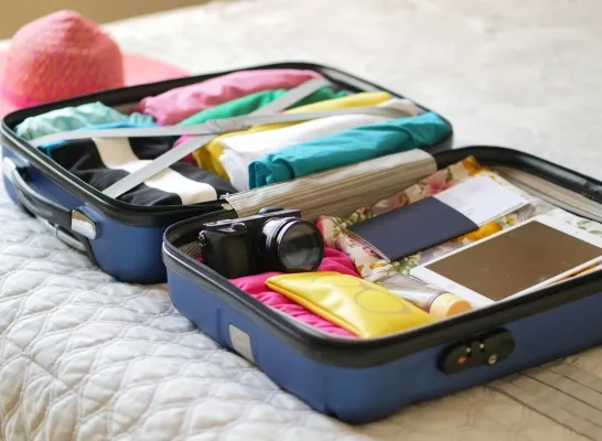 Koffer klaargemaakt voor vakantie