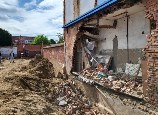 Gevel stort in in Turnhout