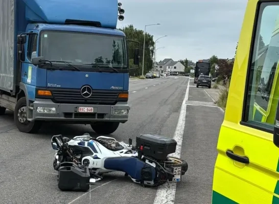 Ongeval motorrijder Ongeval motorrijder