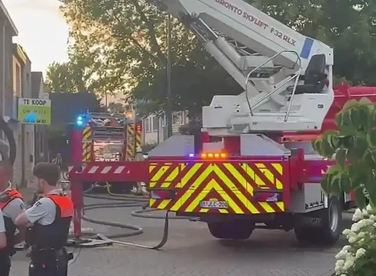 Brand na ontploffing afwasmachine in Branst Brand na ontploffing afwasmachine in Branst