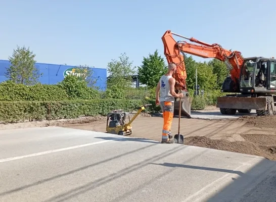 Mechelsesteenweg Sint-Katelijne-Waver herstelling asfalt