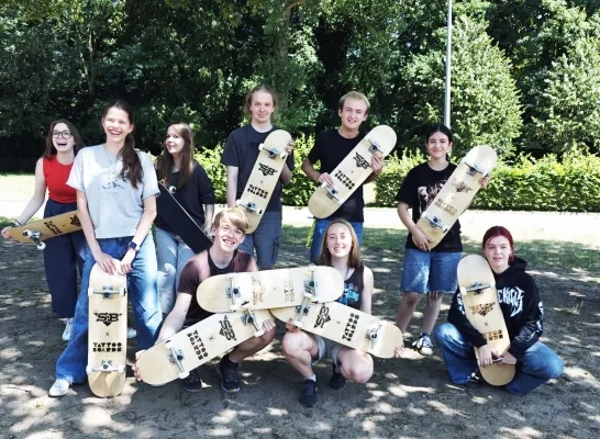 Nieuwe skateborden Speelplein De Speelbeer Bornem Nieuwe skateborden Speelplein De Speelbeer Bornem