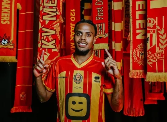 Thérence Koudou vleugelverdediger KV Mechelen Thérence Koudou vleugelverdediger KV Mechelen