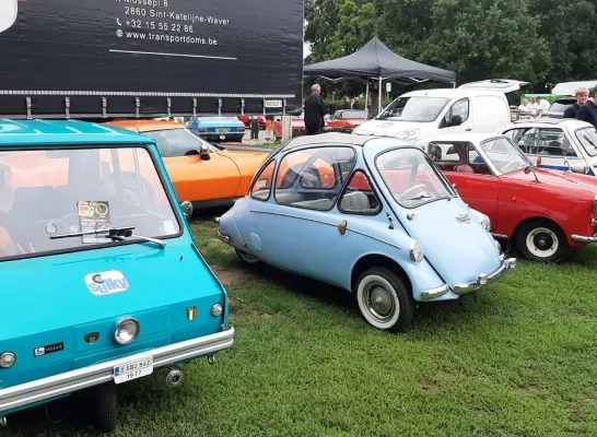 Oldtimers van MAK, de Mechelse autoklub, in Bonheiden