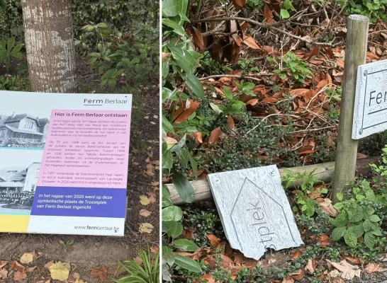 troostplek Ferm Berlaar vandalisme