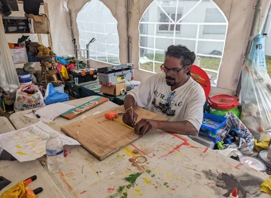 Reggae Geel opbouw festival