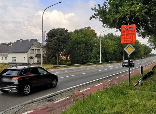 Boudewijnlaan Olen onderbroken Boudewijnlaan Olen onderbroken