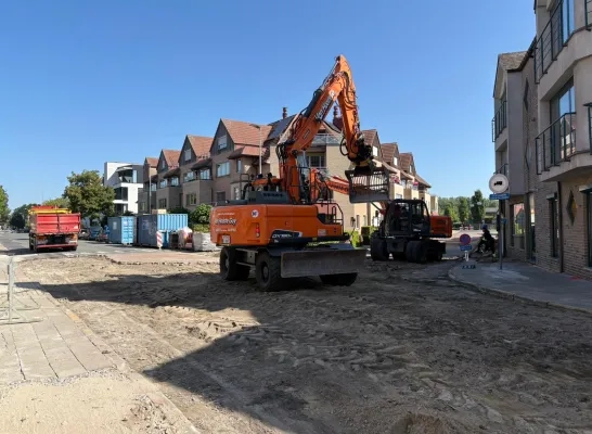 Robert Verbelenstraat Puurs-Sint-Amands wegenwerken