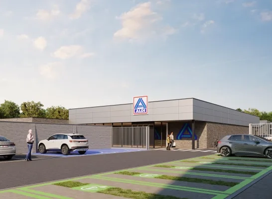 render ALDI Hombeeksesteenweg Mechelen