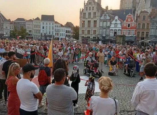 Betoging Gaza Mechelen