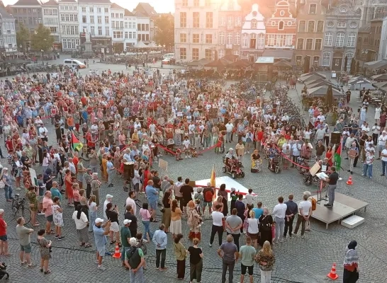 Betoging Gaza Mechelen