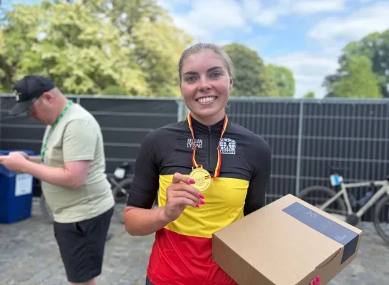 Sterre vervloet is Belgisch kampioene Gravel bij de U23