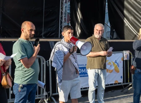 Gaza potten en pannen actie Mol Santo Tomásplein