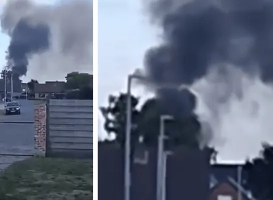 Brandje in tuinhuis