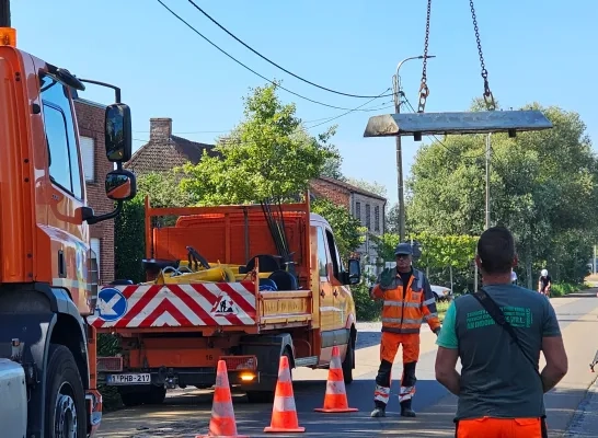 Versmallingen weggehaald en vervangen in Broekstraat Heist-op-den-Berg