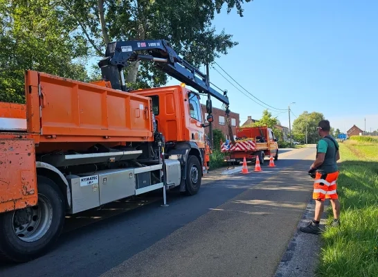 Versmallingen weggehaald en vervangen in Broekstraat Heist-op-den-Berg