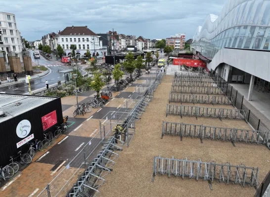 Nieuwe fietsparking station Mechelen Nieuwe fietsparking station Mechelen