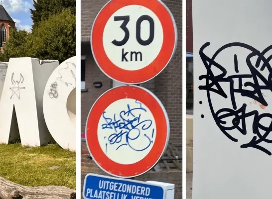 Graffititags in gemeente Mol
