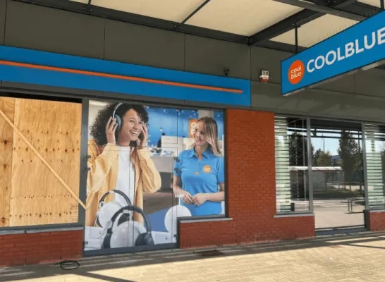 ramkraak Coolblue Olen